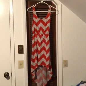 Chevron High Low Dress NWOT